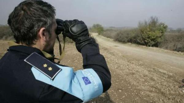 Guarda do Frontex na fronteira da Grécia com Turquia