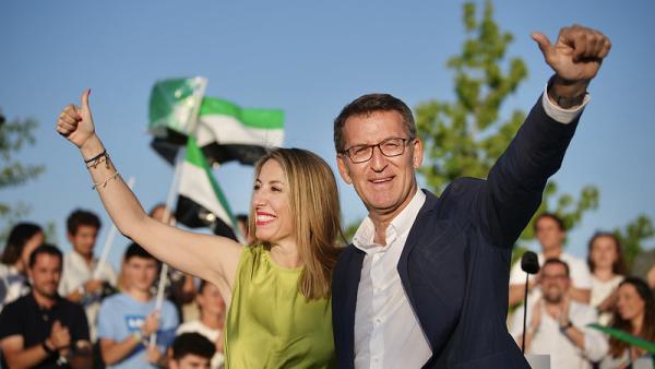 Maria Guardiola e Alberto Fejóo