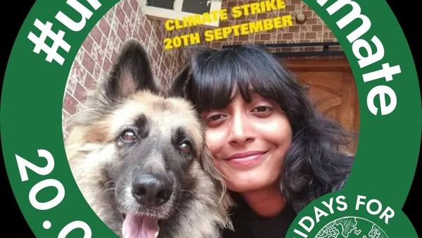 Disha Ravi. Foto do seu Facebook.