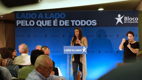 Marisa Matias em Leiria. Foto de Paula Nunes.