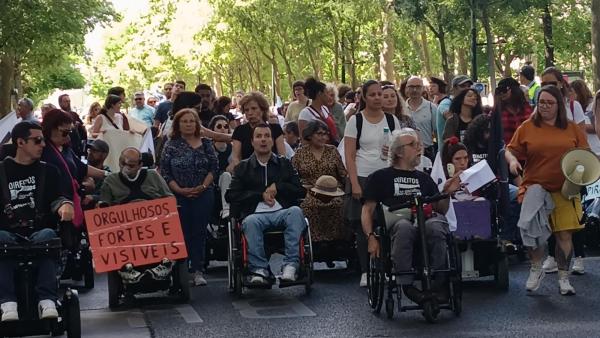 Marcha pela Vida Independente.