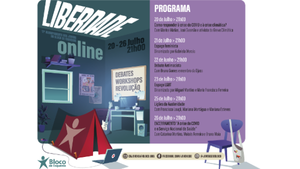 Acampamento Liberdade 2020 é online