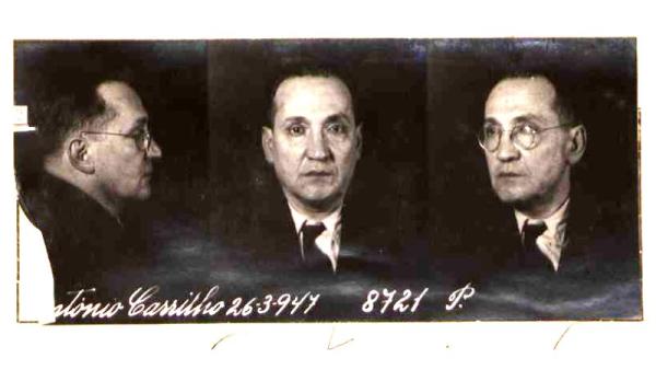 António Carrilho, dirigente da Casa do Alentejo, preso pela PIDE em 1947.