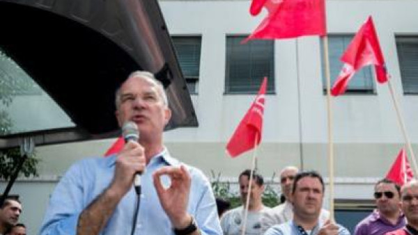 Arménio Carlos: "Não podemos aceitar que na conclusão deste processo se tenha verificado esta convergência entre governo, patrões e UGT" Foto de Hugo Delgado, Lusa