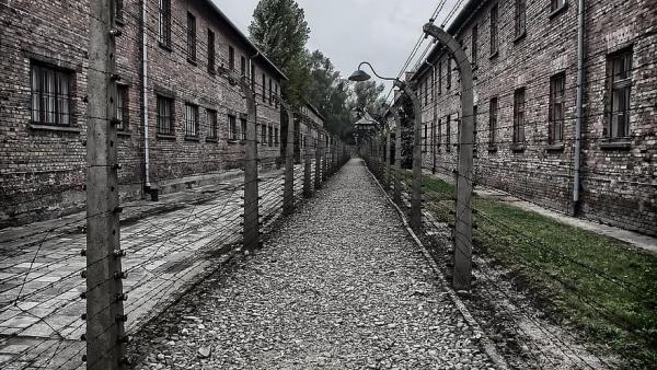 Campo de extermínio de Auschwitz.
