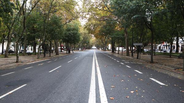Avenida da Liberdade, 14 de novembro de 2020 – Foto de António Pedro Santos/Lusa