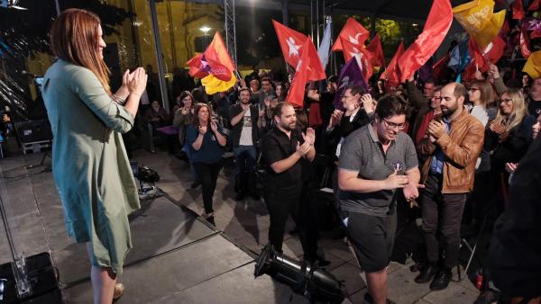 Comício em Braga, Europeias 2019. Foto de Paula Nunes.
