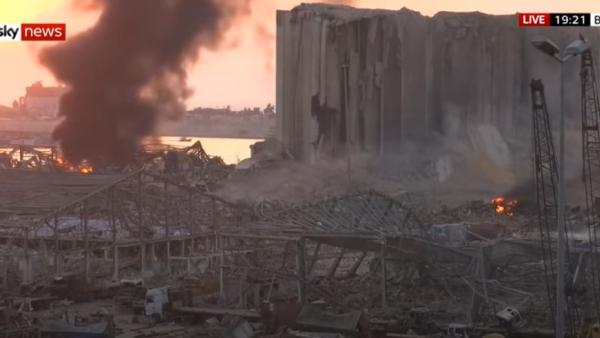 Explosões em Beirute.