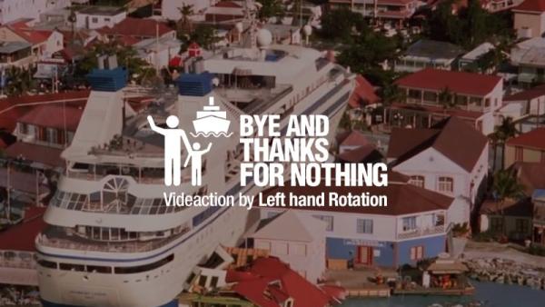 Ação de rua contra os cruzeiros nos Açores