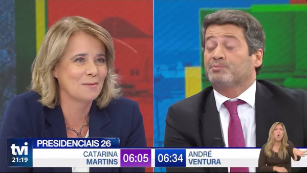 Catarina Martins e André Ventura