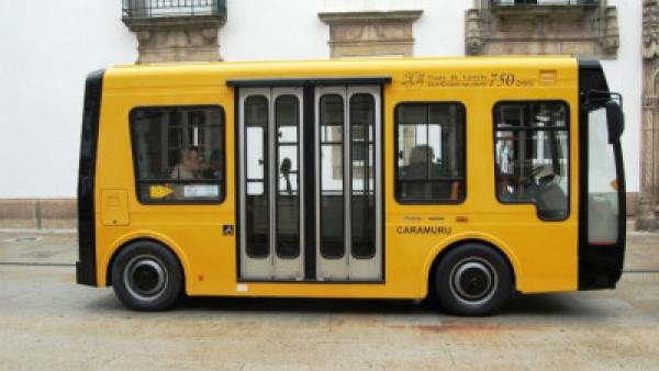 Caramuru, o autocarro elétrico de Viana do Castelo. Foto da Câmara Municipal de Viana do Castelo.