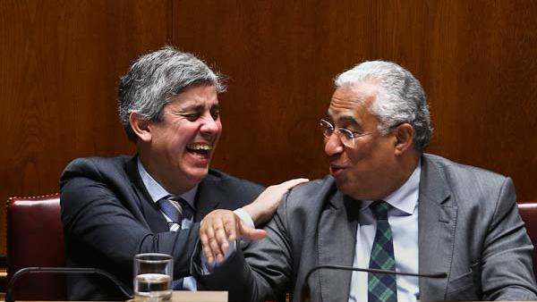 Mário Centeno e António Costa.