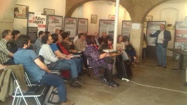 Testemunhos de protagonistas das greves enriqueceram as intervenções iniciais. Foto de Luis Leiria