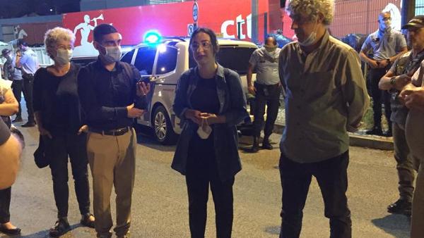 Isabel Pires no piquete da greve dos CTT em Cabo Ruivo, Lisboa - Foto esquerda.net