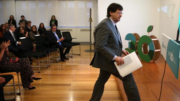 Pedro Soares dos Santos, presidente do conselho de administração da Jerónimo Martins, a empresa campeã em desigualdade salarial. 14 de novembro 2019. Foto de MANUEL DE ALMEIDA/Lusa.