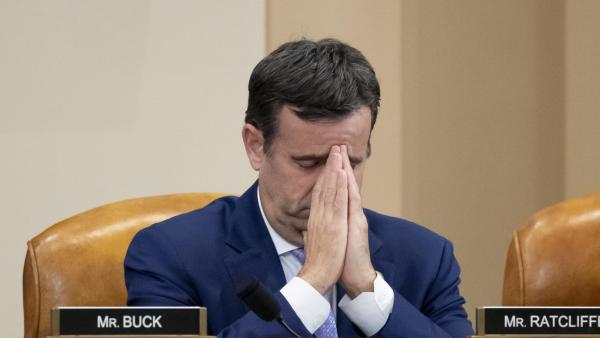 John Ratcliffe, responsável pelos serviços secretos norte-americanos e apoiante de Trump. Foto de MICHAEL REYNOLDS/EPA/Lusa.