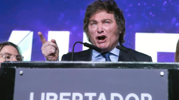 Javier Milei. Foto de Gala Abramovich/EPA/Lusa.