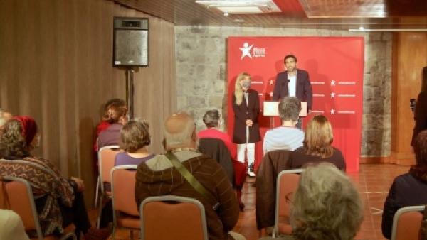 Fotografia da noite eleitoral. Bloco Açores.