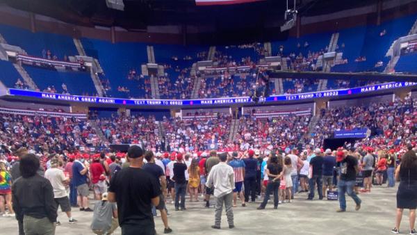 comício de Trump em Tulsa