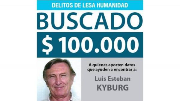 Cartaz de busca de Luis Esteban Kyburg.