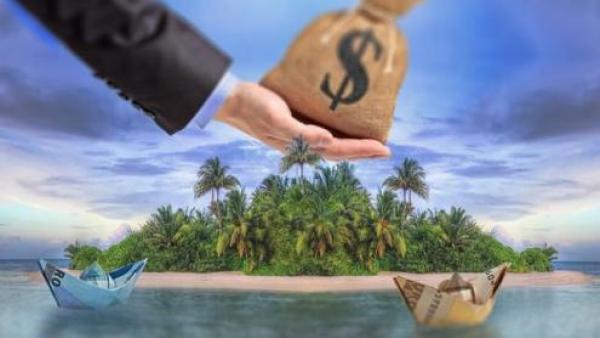 Os pequenos Estados europeus apenas sobrevivem graças ao seu estatuto de “paraísos fiscais”, que os transforma, em maior ou menor grau, em “lavandarias” - Ilustração sobre paraísos fiscais. Fonte: Chema Vera/Twitter. 