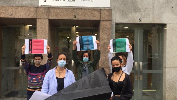 Ambientalistas foram esta quinta-feira ao Ministério das Infraestruturas e Habitação entregar as suas reivindicações.