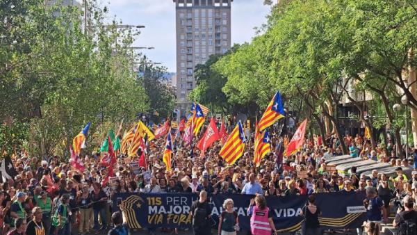 Manifestação da Diada 2023 em Barcelona