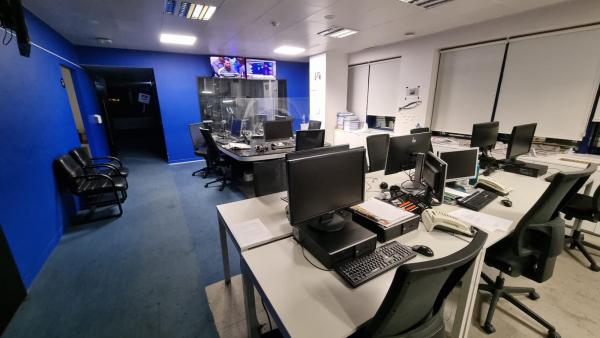 Redação da TSF parada. Foto de Filipe Santa-Bárbara no Twitter.