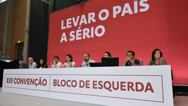 Mesa da XIII Convenção Nacional do Bloco de Esquerda.
