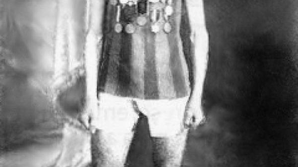 Francisco Lázaro era uma esperança para a medalha na maratona em 1912. Morreu por insolação aos 30km. Autor desconhecido. Imagem em Domínio público, https://commons.wikimedia.org/w/index.php?curid=4403907