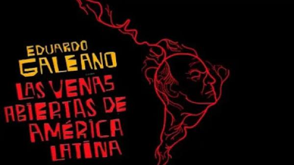 Pormenor da capa de uma das edições de As veias abertas da América Latina.