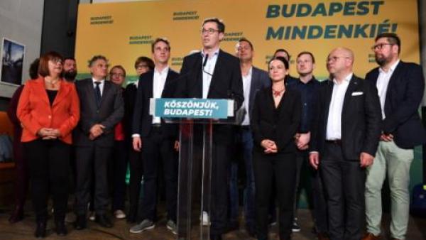 Nas eleições regionais e autárquicas de 2019, Orbán e o seu partido de extrema direita foi derrotado e Gergely Karacsony foi eleito presidente da Câmara de Budapeste – Foto de Zoltan Balogh/Epa/Lusa