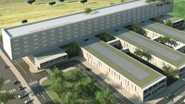 Maquete do futuro hospital.