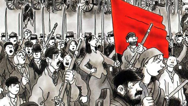 Ilustração sobre a Comuna de Paris. Fonte: Site da Gauche Anticapitaliste.