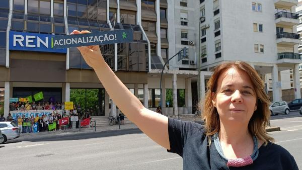 Catarina Martins este sábado no roteiro climático - foto esquerda.net