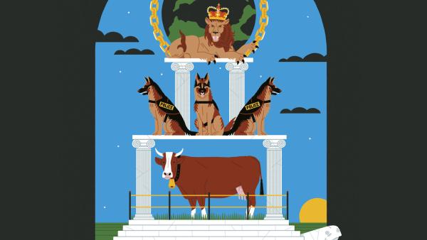 Ilustração de Montse Galbany publicada no Tribune.