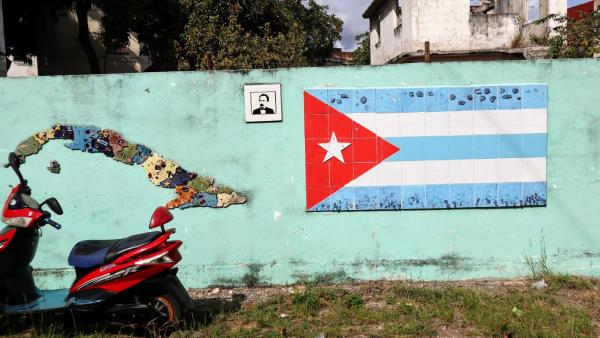 Numa parede em Havana, Cuba. Foto de Mariana Carneiro.
