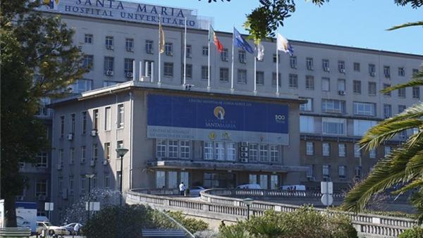 Entrada principal do Hospital de Santa Maria.