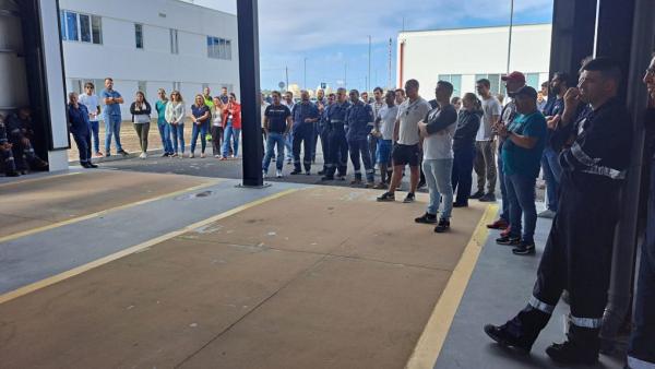 Trabalhadores da Indorama. Foto do Site-Sul.