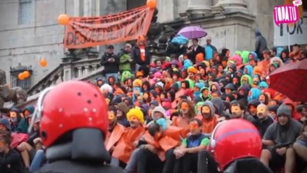 Muro popular" resistiu à prisão de cinco jovens bascos