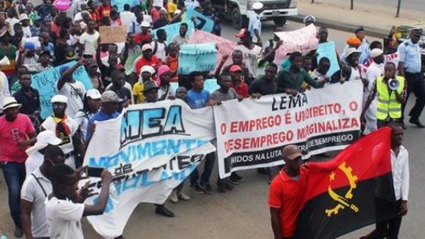 Manifestação de 24 de outubro de 2020 - foto de Maka Angola