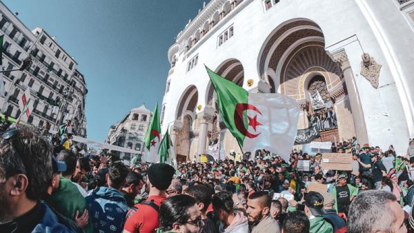 Manifestação na Argéloia em 2019.