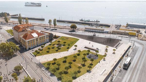 Projeto de Kiluanji Kia Henda/Paulo Moreira architectures 2022 para o Largo José Saramago em Lisboa.