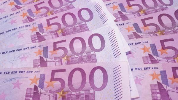 Notas de 500 euros.