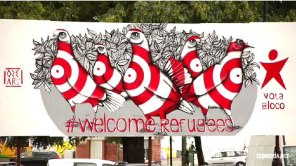#Welcomerefugees: graffiti de Oze Arv