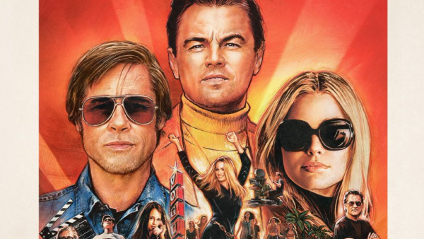 Pormenor do cartaz de Once upon a time in Hollywood de Quentin Tarantino.