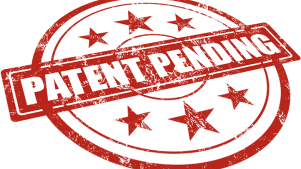 Sinal de patente pendente.