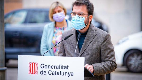 Pere Aragonès, dirigente da ERC, vice-presidente da Generalitat da Catalunha. Atualmente é o presidente da Generalitat em exercício, desde setembro de 2020, quando Quim Torra foi afastado devido à decisão do tribunal – foto do twitter da ERC 