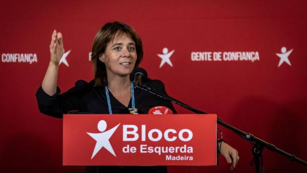 Catarina Martins em comício em Câmara de Lobos, Madeira, 14 de setembro de 2019. Foto: Gregório Cunha/Lusa.