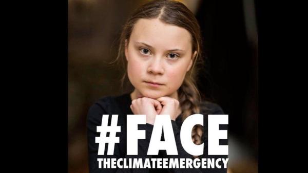 #FacetheClimateChange, via instagram @gretathunberg